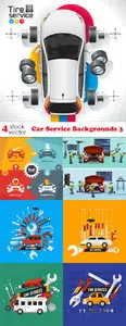 Vectors - Car Service Backgrounds 3