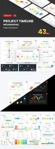 Project Timeline Gradient PowerPoint Template