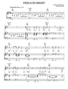 Feels so right - Alabama (Piano-Vocal-Guitar)