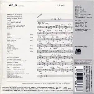 Pepper Adams - Julian (1975) {Enja Japan Mini LP, COCB-53610 rel 2006}