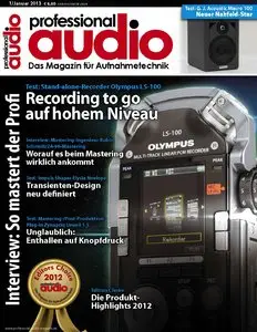 Professional Audio - Das Magazin für Aufnahmetechnik Januar 01/2013