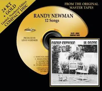 Randy Newman - 12 Songs (1970) [Audio Fidelity, 24 KT + Gold CD, 2010]