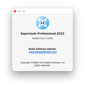 Exportools Professional 2022 v9.00 macOS