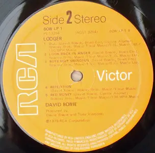 David Bowie - Lodger  (UK RCA 1st Pressing A1/B1 ) Vinyl rip in 24 Bit/ 96 Khz + CD 