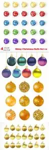 Vectors - Shiny Christmas Balls Set 14