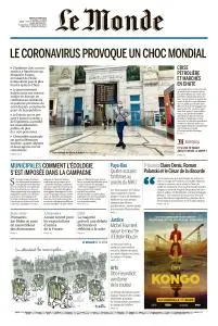 Le Monde du Mardi 10 Mars 2020
