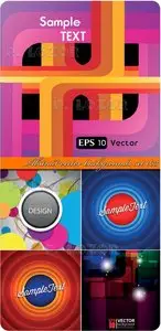 Abstract vector backgrounds set 083