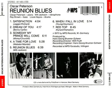 Oscar Peterson – Reunion Blues (With Milt Jackson) (1971) (MPS)