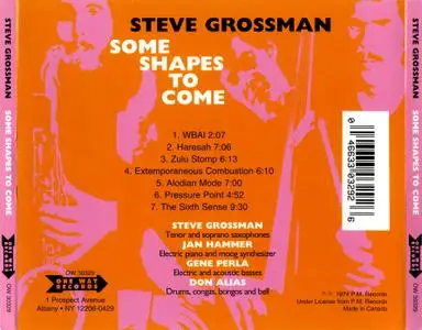 Steve Grossman - Some Shapes to Come (1974/1994)