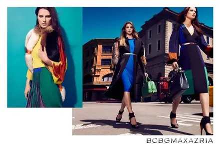 Elena Melnik (Елена Мельник) & Ella Kandyba (Элла Кандыба) by Hasse Nielsen for BCBG Max Azria Fall 2012