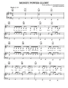 Money power glory - Lana Del Rey (Piano-Vocal-Guitar)