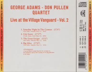 George Adams & Don Pullen - Live at Village Vanguard, Vol. 2 (1983) {Soul Note 121144-2 rel 1986}