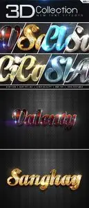 GraphicRiver New 3D Collection Text Effects GO.1