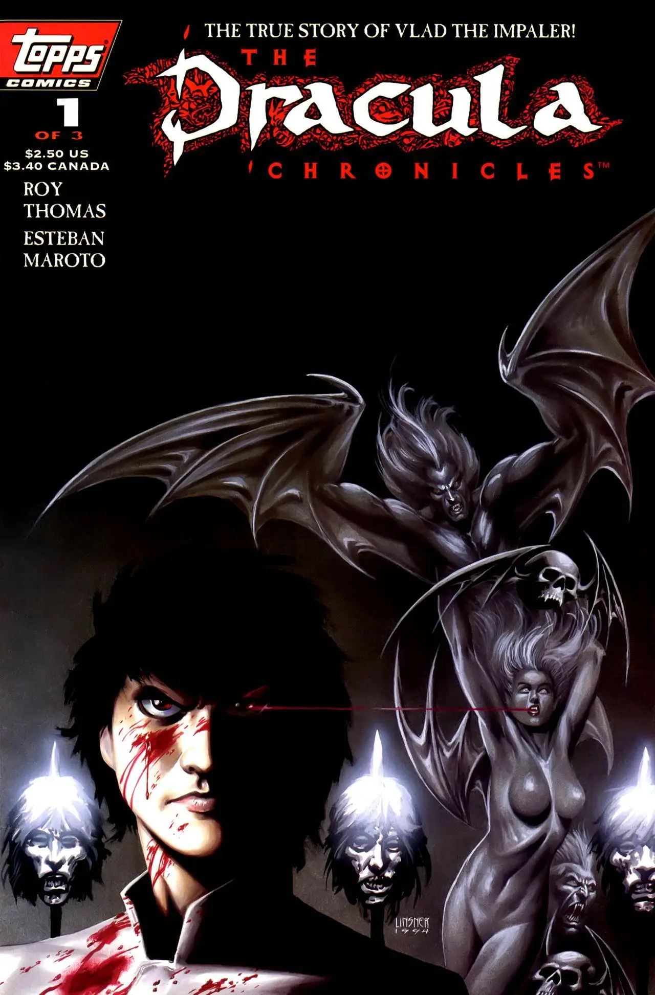 The Dracula Chronicles 01of 03 1995 2 Covers Dracula - Vlad the Impaler Reprint
