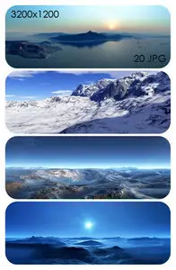 Amazing Dual Screen 3D Landscapes Wallpapers 