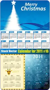 Stock Vector: Calendar for 2011 #16