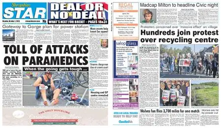 Shropshire Star Shrewsbury Edition – October 01, 2018