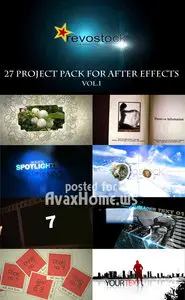 27 Project Pack for After Effects Vol.1 (Revostock)