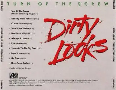 Dirty Looks - Turn Of The Screw (1989) [Japan 1st Press]
