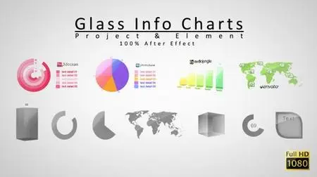 Videohive Glass Info Charts 3642856