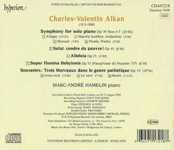 Marc-André Hamelin - Alkan: Symphony For Solo Piano, Trois Morceaux Dans Le Genre Pathétique (2001)
