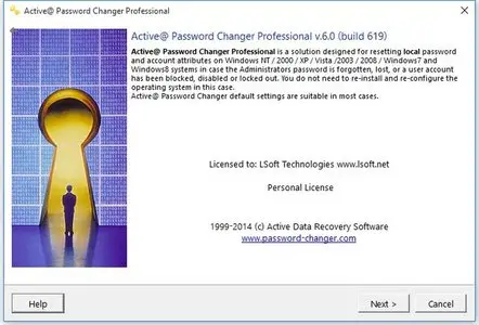 Active Password Changer Professional 6.0.619.0 LiveCD