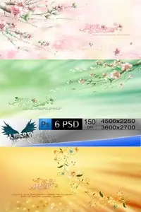 Flower background template