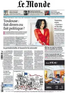 Le Monde et Suppléments du Dimanche 25 et Lundi 26 Mars 2012