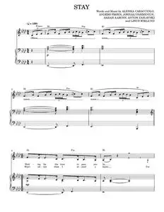 Stay - Alessia Cara feat. Zedd (Piano-Vocal-Guitar)