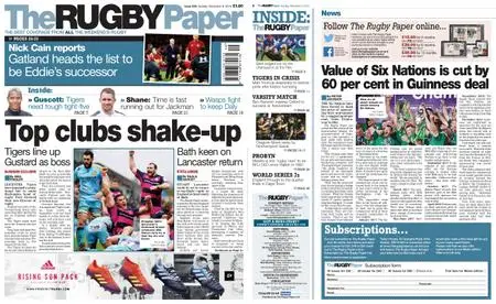 The Rugby Paper – December 09, 2018