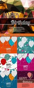 Happy Birthday to You template greeting card vector 8