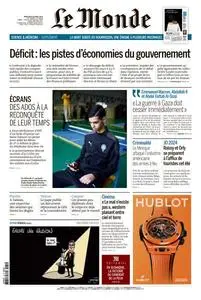 Le Monde du Mercredi 10 Avril 2024