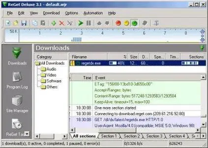 ReGet Deluxe ver. 4.3 Build 280 Beta