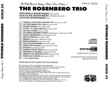 The Rosenberg Trio – Seresta (1989) (Hot Club Records)