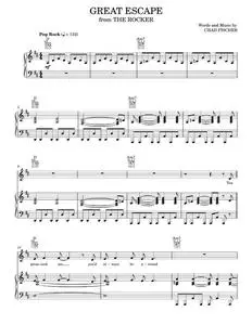 Great Escape - Teddy Geiger, The Rocker Movie (Piano-Vocal-Guitar)