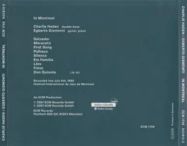 Charlie Haden / Egberto Gismonti - In Montreal (2001) {ECM 1746}