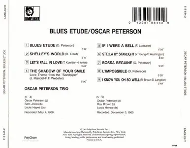 Oscar Peterson – Blues Étude (1965) -repost