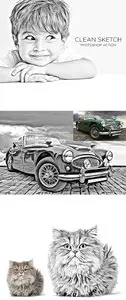 GraphicRiver - Clean Sketch - Photoshop Action