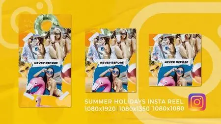 Summer Holidays Travel Funky Vertical Instagram Opener 51934219