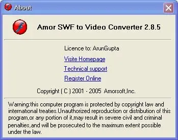 Amor SWF to Video Converter 2.8.5