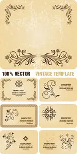 Stock Vector - Vintage Template