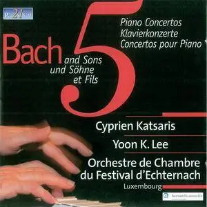 Cyprien Katsaris, Yoon K. Lee - Bach and Sons: 5 Piano Concertos (2003)