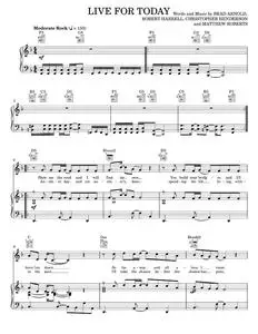 Live for today - 3 Doors Down (Piano-Vocal-Guitar)