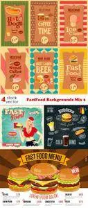 Vectors - FastFood Backgrounds Mix 2