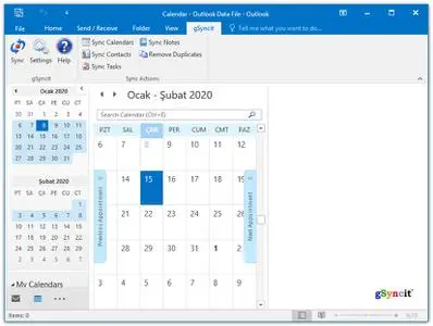 gSyncit for Microsoft Outlook 5.5.197