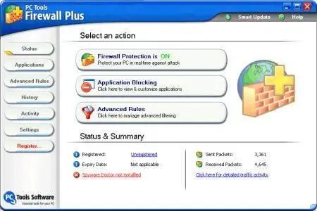 PC Tools Firewall Plus 3.0.1.14