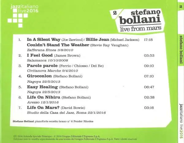 Stefano Bollani - Live From Mars (2016) {Casa Del Jazz}