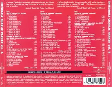 Charlie Parker - Integrale Charlie Parker, Vol. 4, "Bird Of Paradise", 1947 (2012) {3CD Set Frémeaux & Associés FA1334}