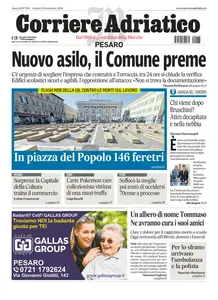 Corriere Adriatico Pesaro - 26 Settembre 2024