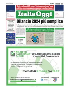 ItaliaOggi - 27 Febbraio 2025